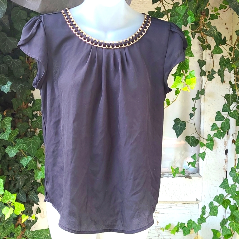 E M black Blouse
